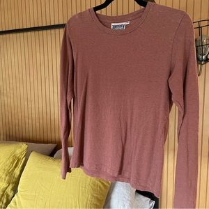 Jungmaven Long Sleeve Tee in Terracotta